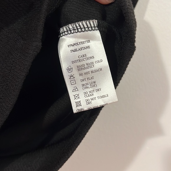 MOTEL GUANNA CROP TOP IN RIB BLACK size XS - Picture 5 of 7
